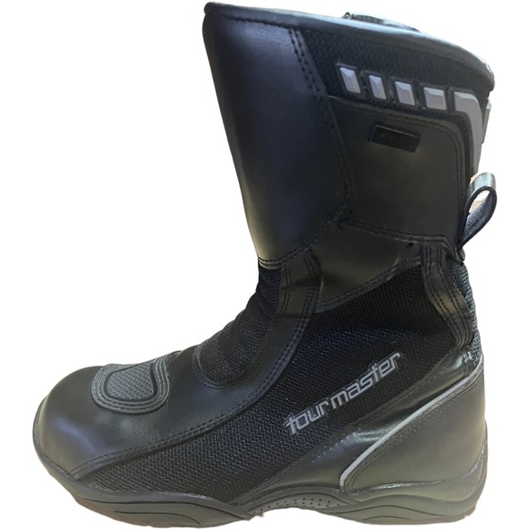 TourMaster Men’s Hipora Breathable Waterproof Touring Motorcycle Boots size 9 - Picture 3 of 6